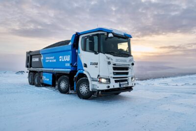 Scanie lkab camiones eléctricos volquete suecia