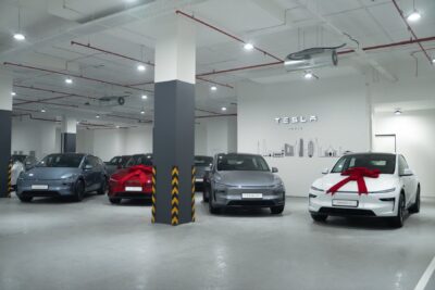 Tesla centre gurugram delivery station