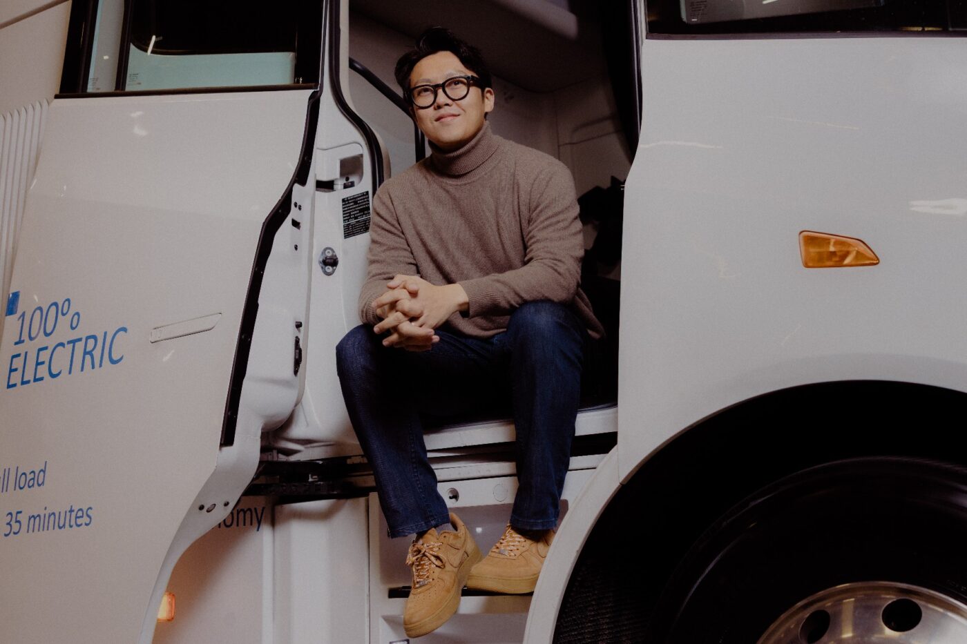 Tecnología Windrose e lkw camión eléctrico wen han min