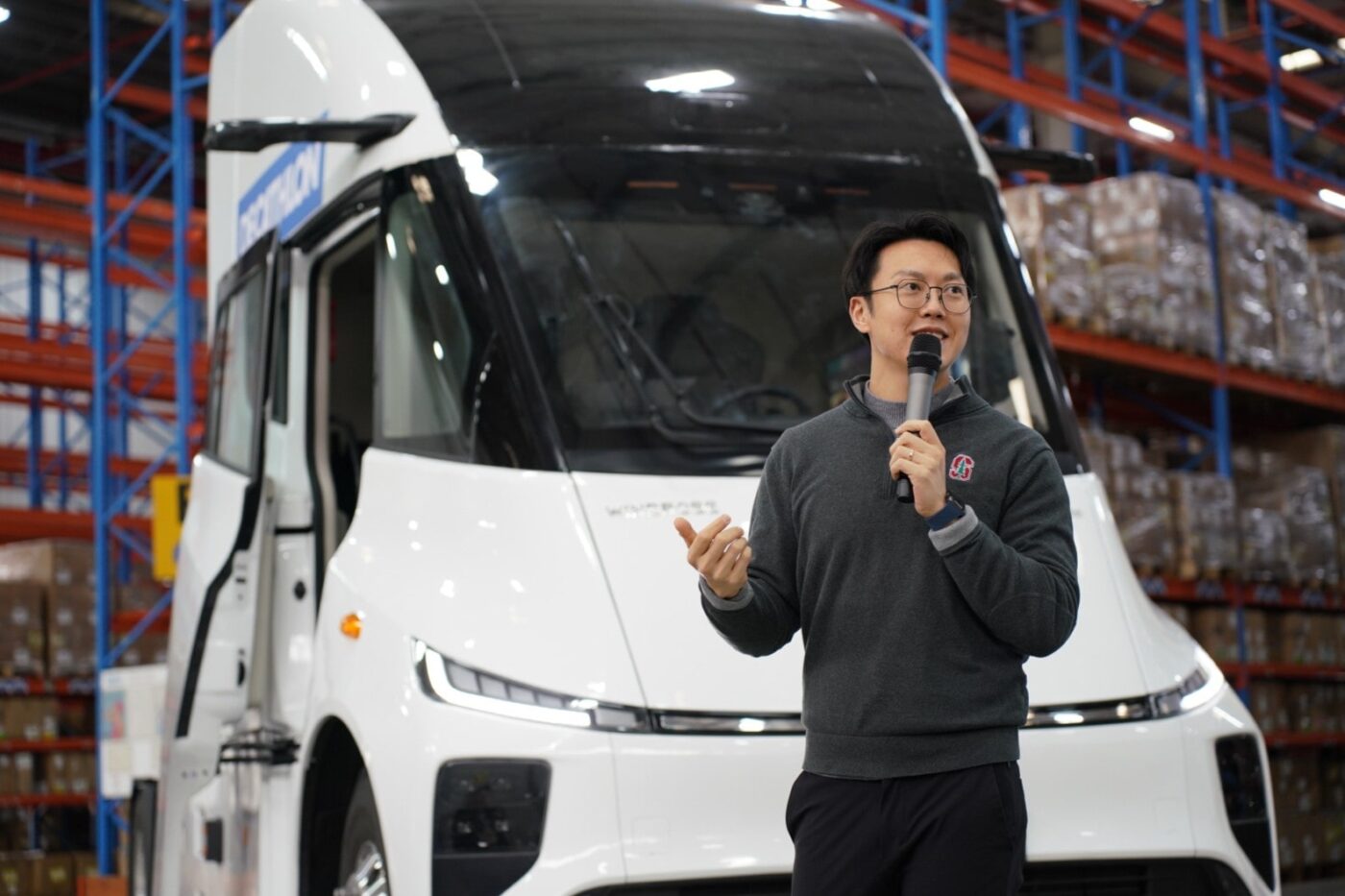 Tecnología Windrose e lkw camión eléctrico wen han min