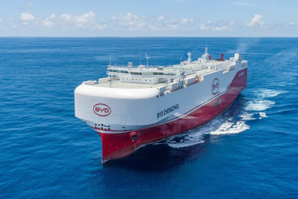 Byd zhengzhou schiff tailandia europa