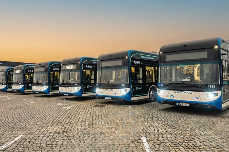 Caetanobus ecity gold elektrobus autobus electrico stcp porto portugal