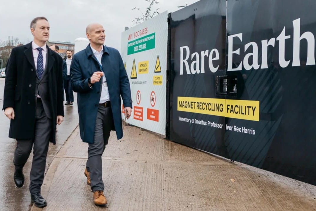 Einweihung recyclinganlage seltenerdmagneten birmingham