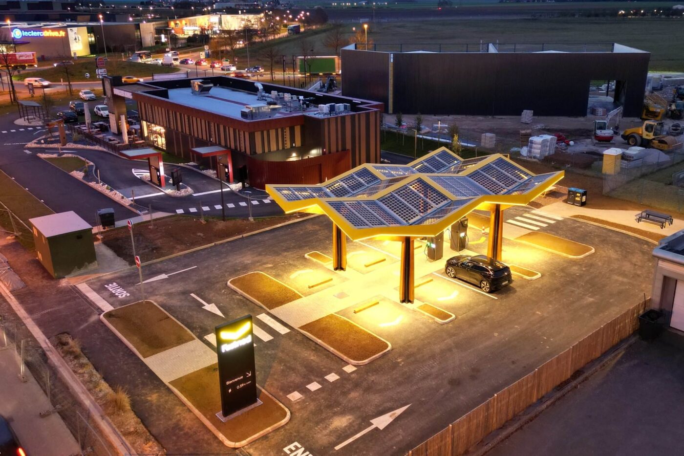 Estación rápida en chartres mainvilliers frankreich