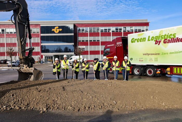 Galliker spatenstich lkw ladepunkte
