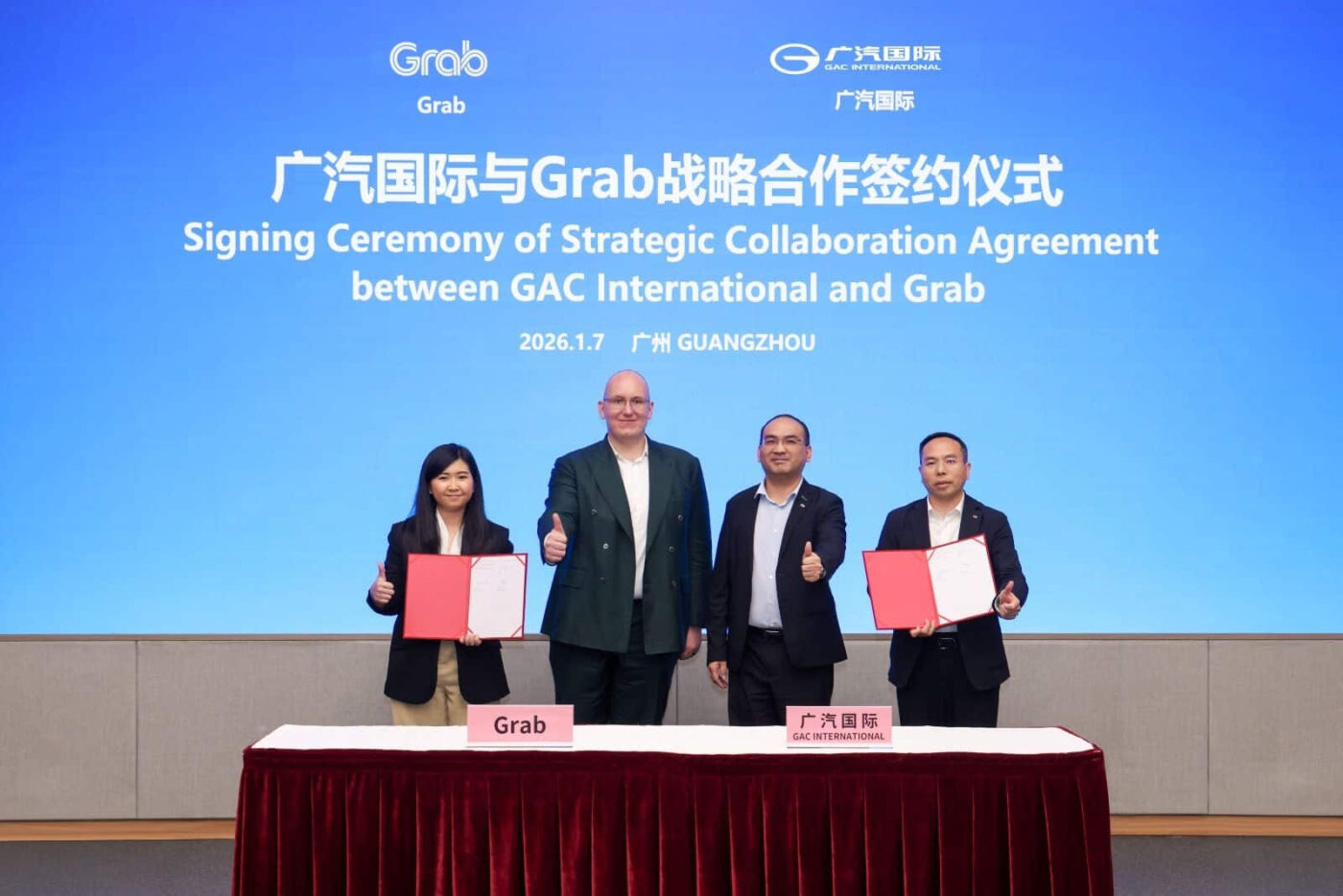 Grab gac ev ceremonia de firma del acuerdo de orden