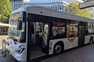 Autobús eléctrico cinético dunedin zelanda