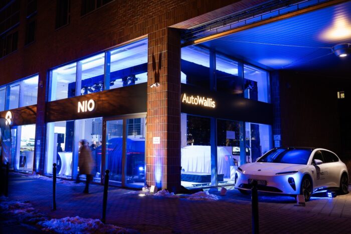Nio autowallis showroom budapest ungarn