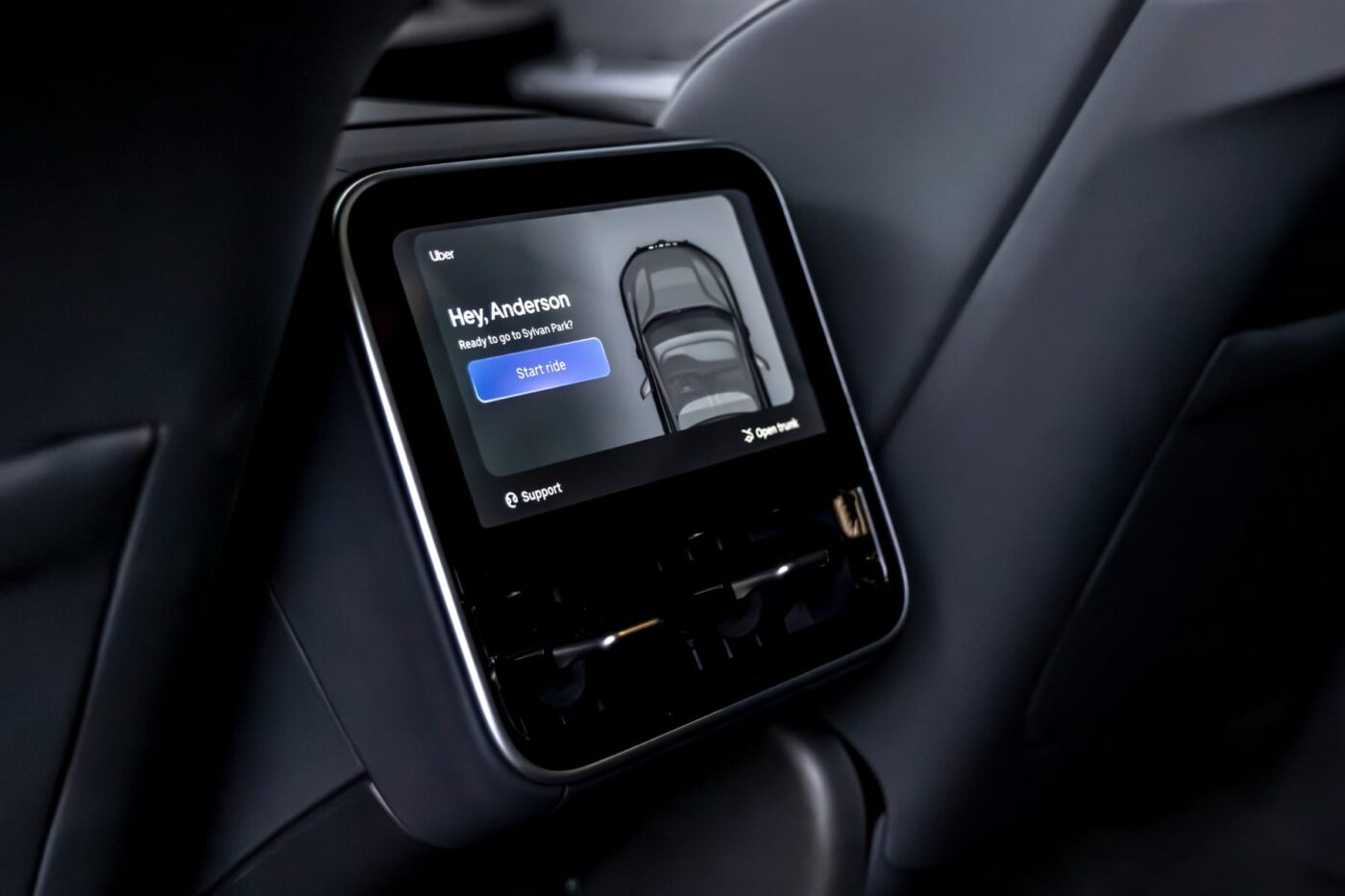 Robotaxi uber lucid gravity visualisierung