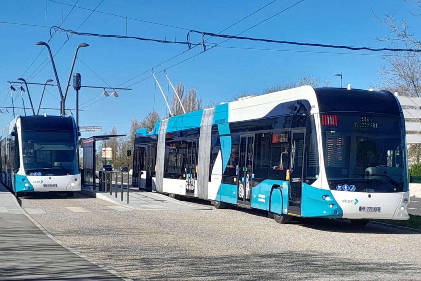 Trolebús hess lightram dc en frankreich