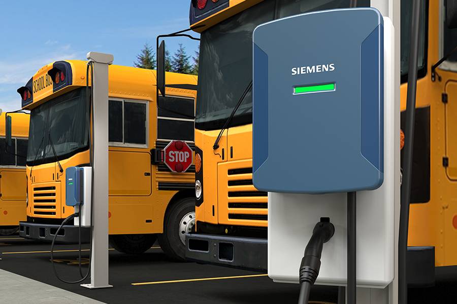 Sistema de carga Heliox siemens versicharge azul 80a