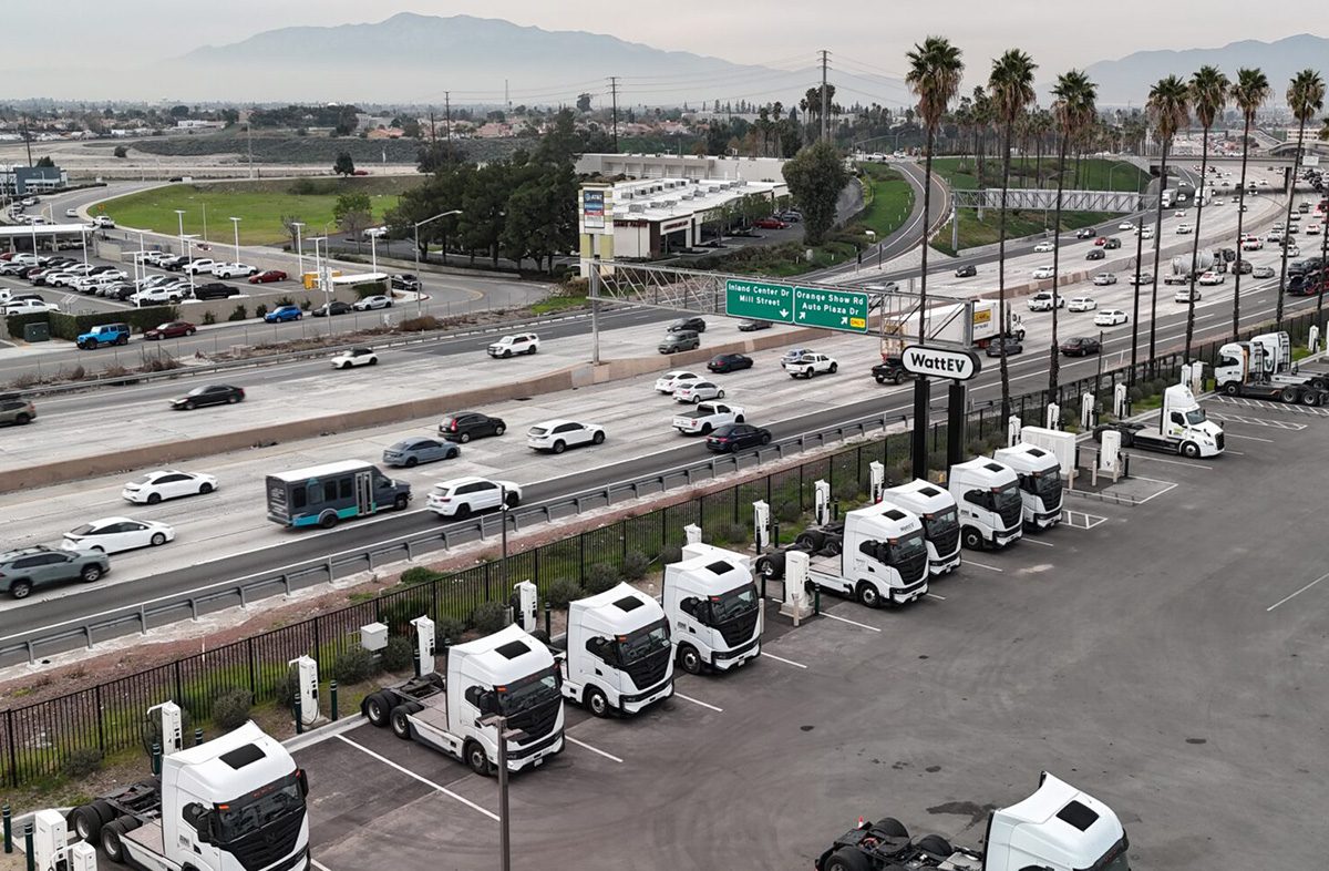 Wattev san bernadino mcs camiones eléctricos estaciones de carga california