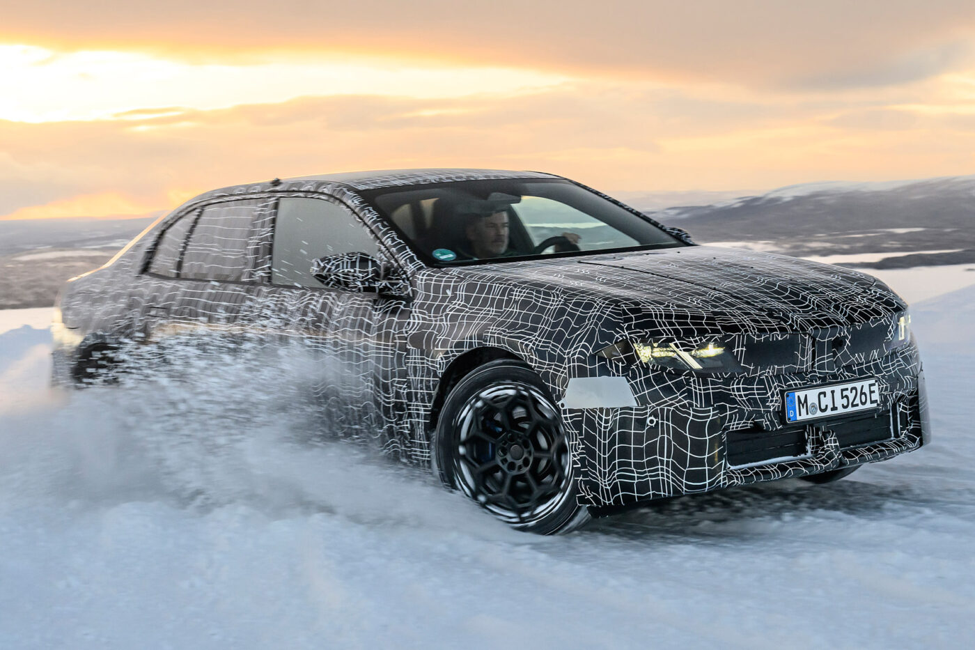 Pruebas de invierno del prototipo Bmw i3 xdrive
