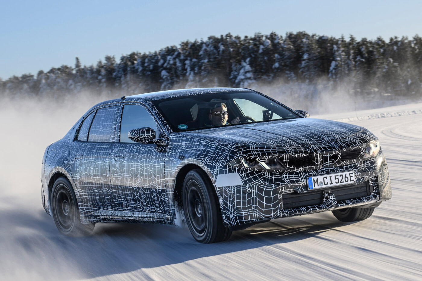 Pruebas de invierno del prototipo Bmw i3 xdrive