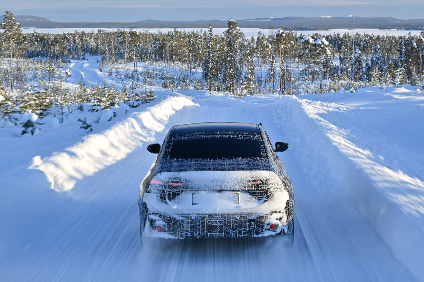 Pruebas de invierno del prototipo Bmw i3 xdrive