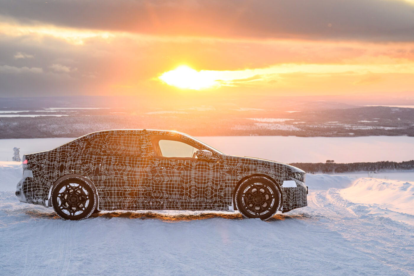 Pruebas de invierno del prototipo Bmw i3 xdrive