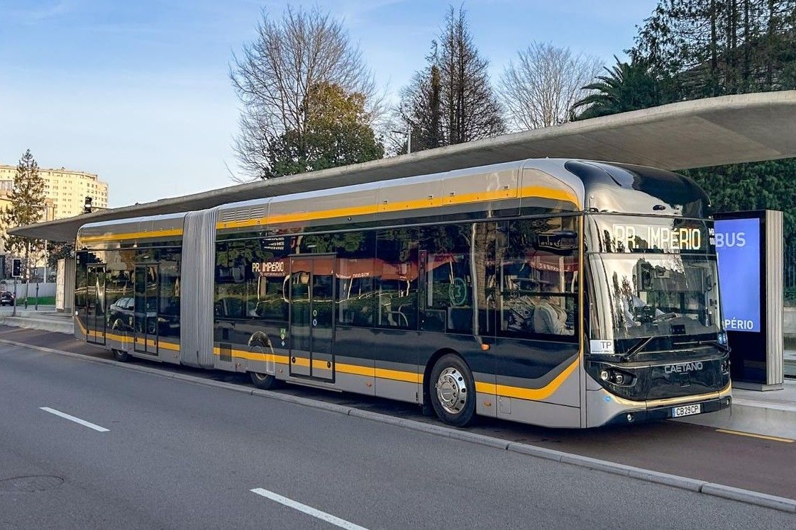 Caetanobus h2citygold brennstoffzellen autobús pila de combustible autobús portugal porto min