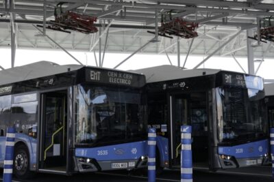 Elektrobusse solaris depot emt madrid