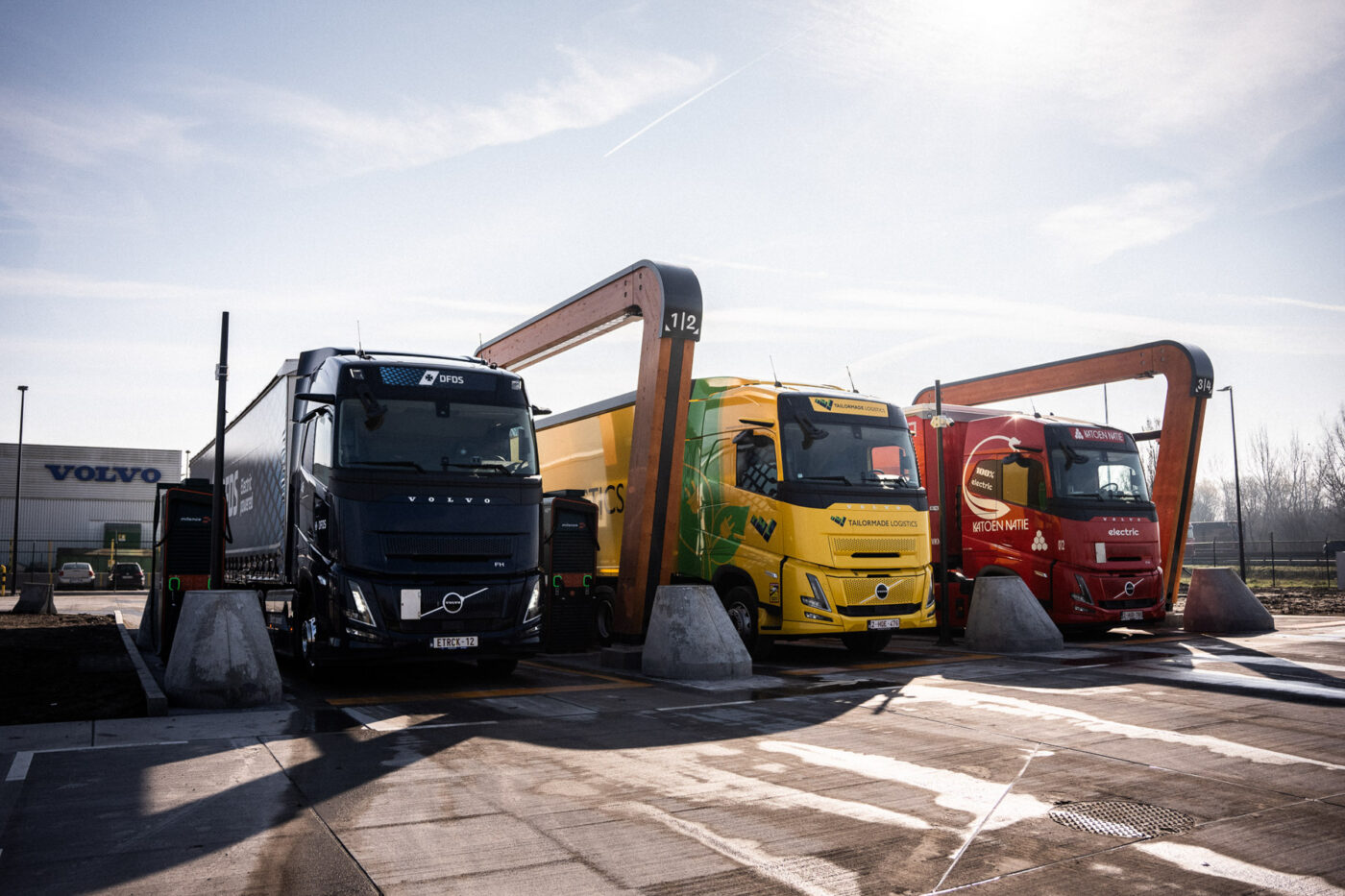 Milence ladepark gent belgien e lkw ladestation