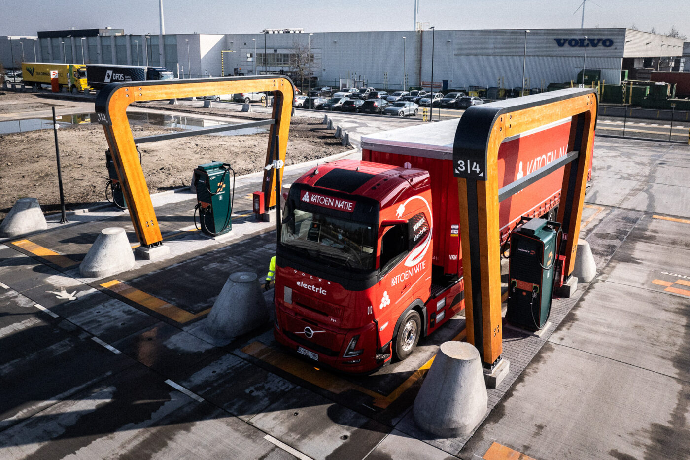 Milence ladepark gent belgien e lkw ladestation