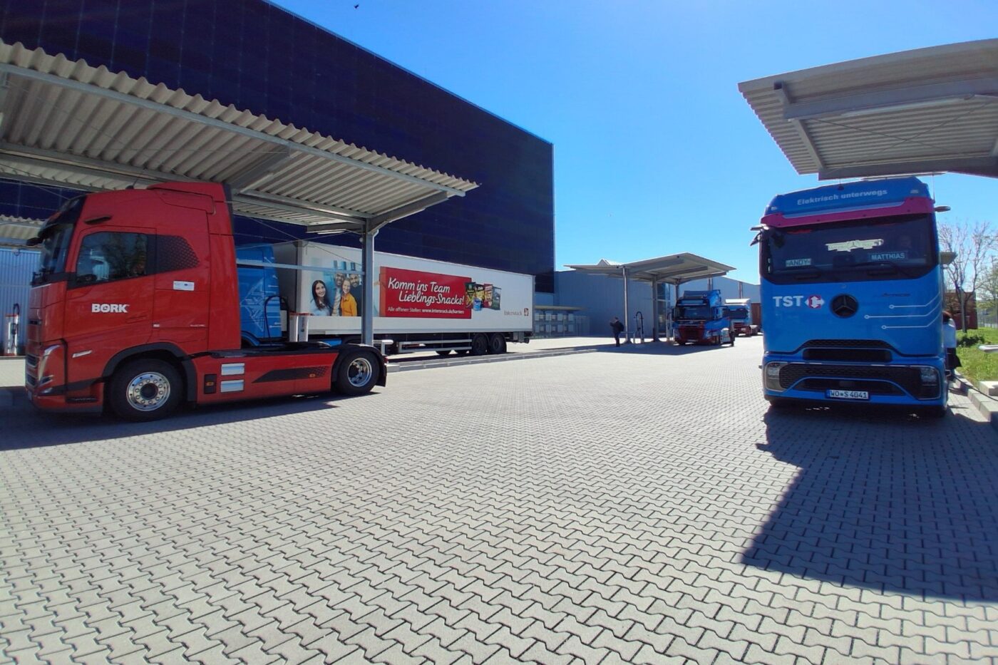 Dragonize tst logistik gusanos alemania spedition bork estaciones de carga camiones eléctricos