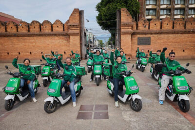 Grab electric two wheeler fleet thailand