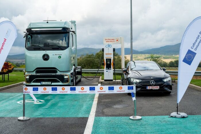 Rompetrol ladestation charging station rumaenien romania