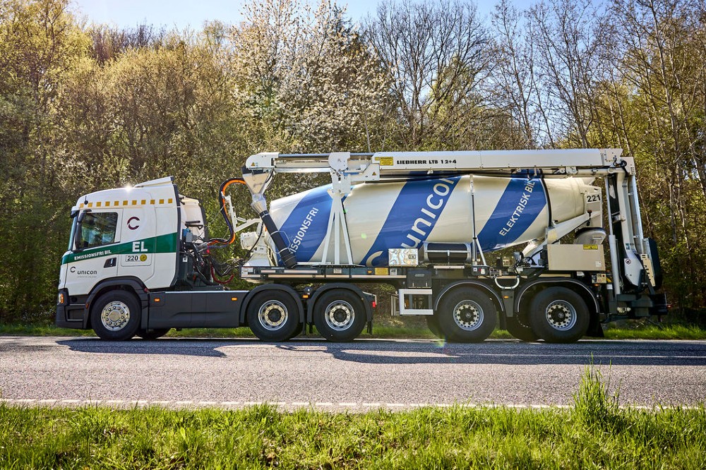 Prototipo Scania e lkw betontransport