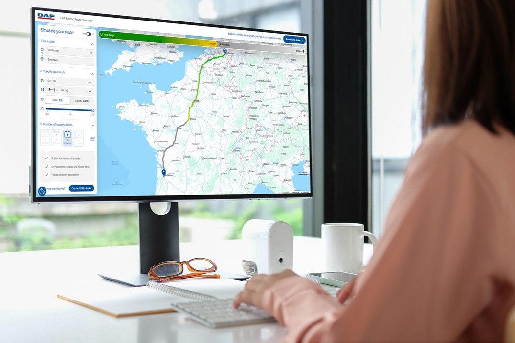 Daf electric route simulator cropped