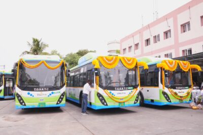 India autobuses eléctricos olectra x2 tgsrtc hyderabad