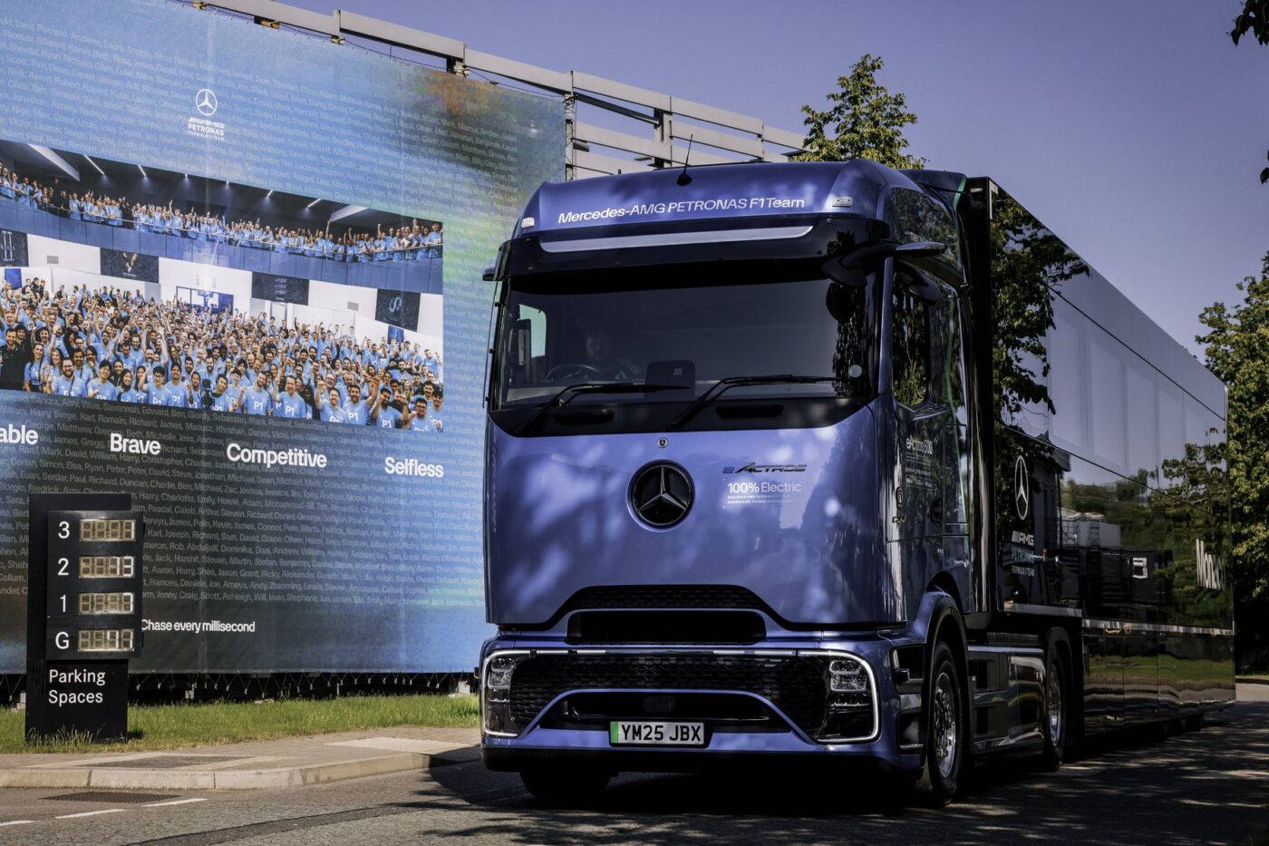 Mercedes benz trucks eactros f1
