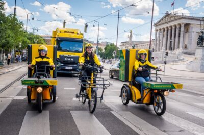 Oesterreichische post emissionsfreie zustellung wien